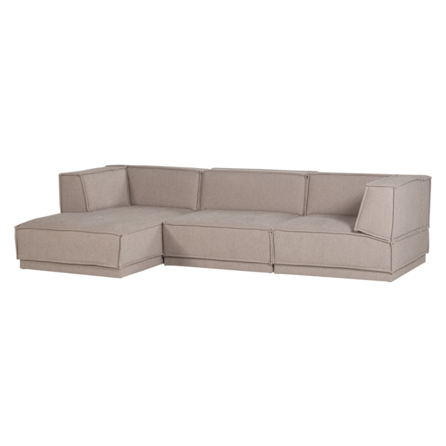 Woood Manu Chaise Longue Bank Links Grove Chenille Naturel [fsc]