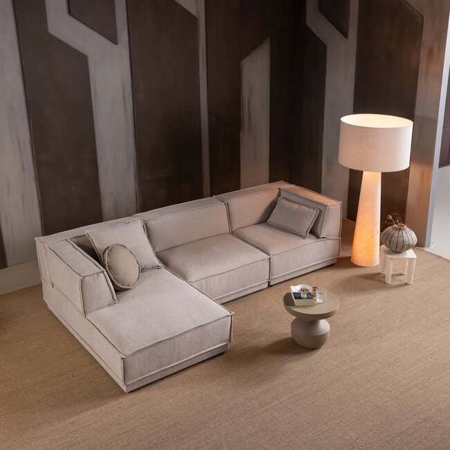 Woood Manu Chaise Longue Bank Links Grove Chenille Naturel [fsc]