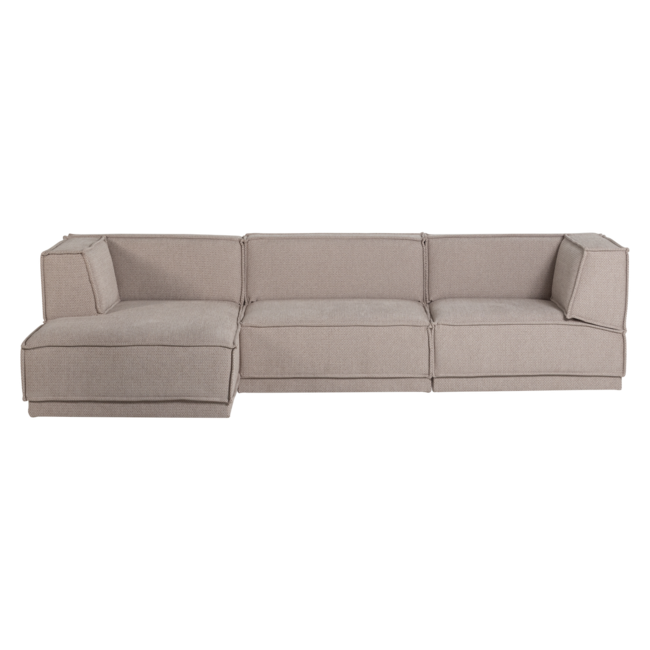 Woood Manu Chaise Longue Bank Links Grove Chenille Naturel [fsc]