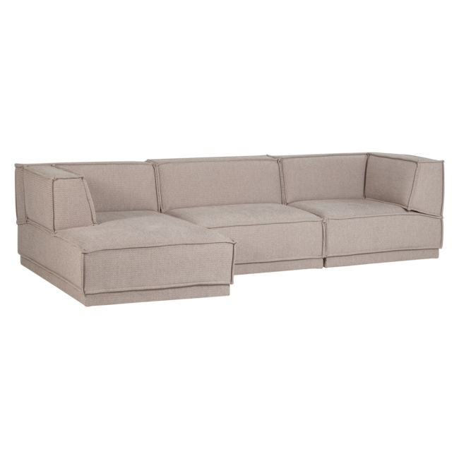 Woood Manu Chaise Longue Bank Links Grove Chenille Naturel [fsc]