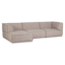 Woood Manu Chaise Longue Bank Links Grove Chenille Naturel [fsc]