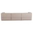 Woood Manu Chaise Longue Bank Links Grove Chenille Naturel [fsc]