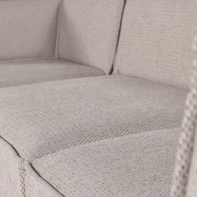 Woood Manu Chaise Longue Bank Links Grove Chenille Naturel [fsc]