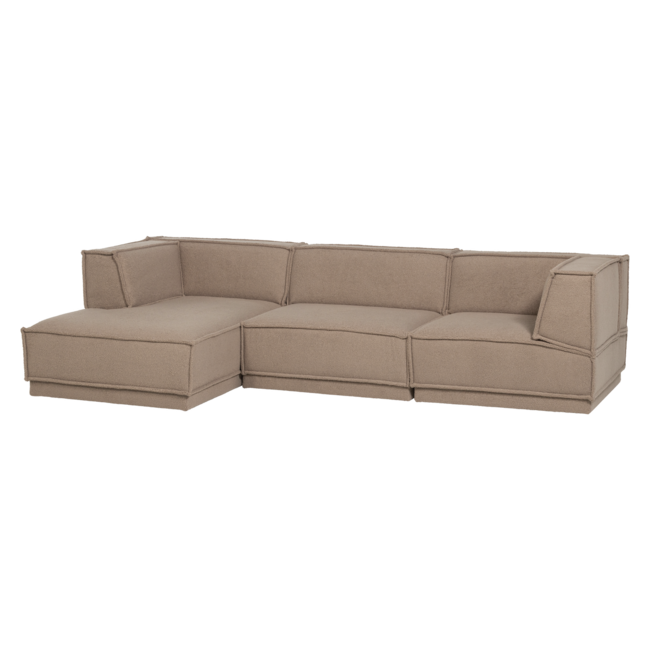 Woood Manu Chaise Longue Bank Links Teddy Taupe [fsc]