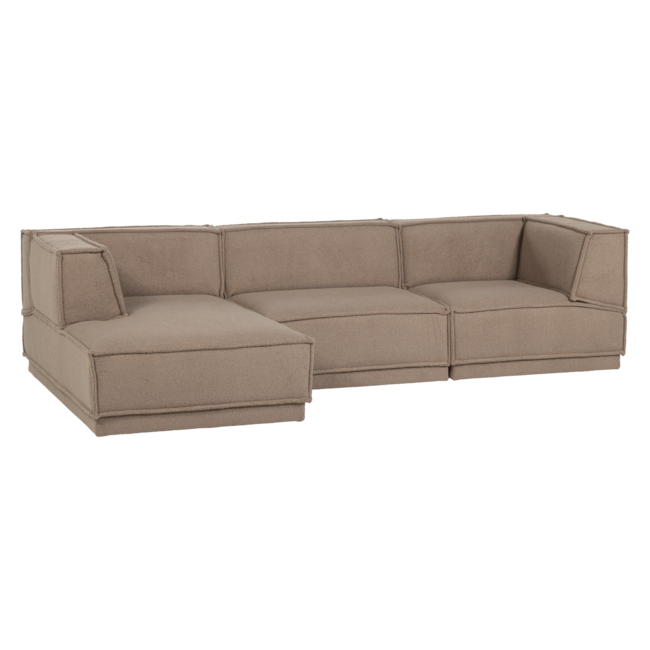 Woood Manu Chaise Longue Bank Links Teddy Taupe [fsc]
