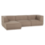 Woood Manu Chaise Longue Bank Links Teddy Taupe [fsc]