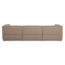 Woood Manu Chaise Longue Bank Links Teddy Taupe [fsc]