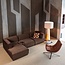 Woood Manu Chaise Longue Bank Links Velvet Bruin [fsc]