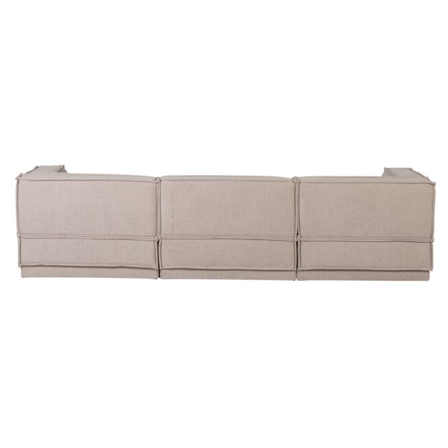 Woood Manu Chaise Longue Bank Rechts Grove Chenille Naturel [fsc]