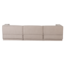 Woood Manu Chaise Longue Bank Rechts Grove Chenille Naturel [fsc]