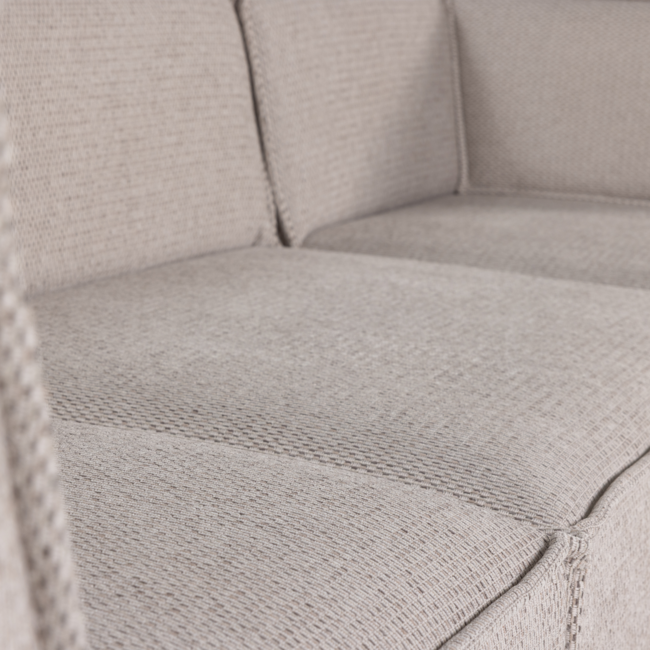 Woood Manu Chaise Longue Bank Rechts Grove Chenille Naturel [fsc]
