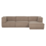 Woood Manu Chaise Longue Bank Rechts Teddy Taupe [fsc]