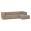 Woood Manu Chaise Longue Bank Rechts Teddy Taupe [fsc]