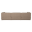 Woood Manu Chaise Longue Bank Rechts Teddy Taupe [fsc]