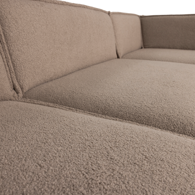 Woood Manu Chaise Longue Bank Rechts Teddy Taupe [fsc]