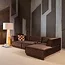 Woood Manu Chaise Longue Bank Rechts Velvet Bruin [fsc]