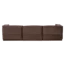 Woood Manu Chaise Longue Bank Rechts Velvet Bruin [fsc]
