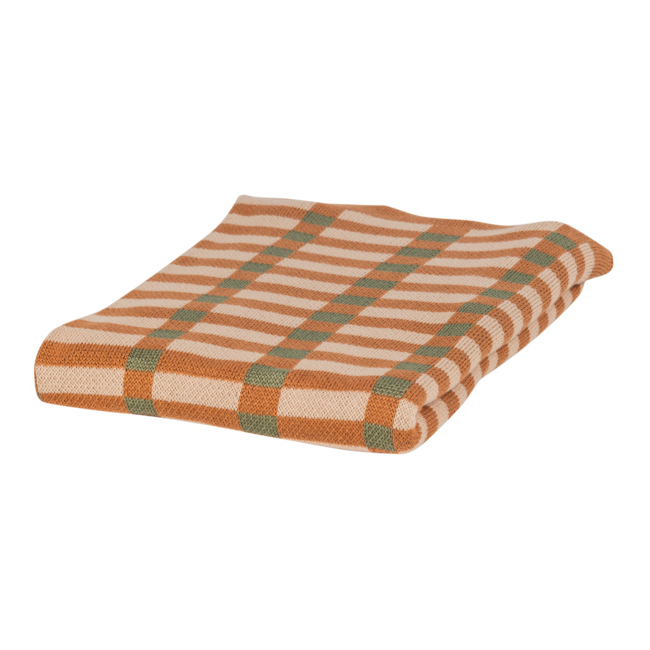 Woood Vola Plaid 130x170 Cm Groen/Oranje
