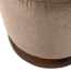 Woood Islen Poef Met Draaivoet Boucle Bruin