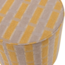 Woood Sarli Poef Hoog Ruit Dessin Chenille Taupe/Geel [fsc]