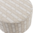 Woood Sarli Poef Laag Ruit Dessin Chenille Naturel/Beige [fsc]