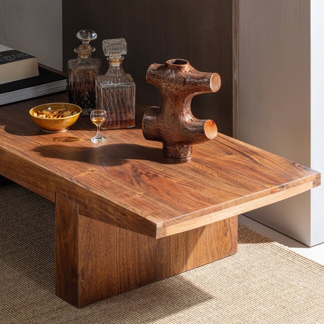 Woood Eron Salontafel Acaciahout Bruin