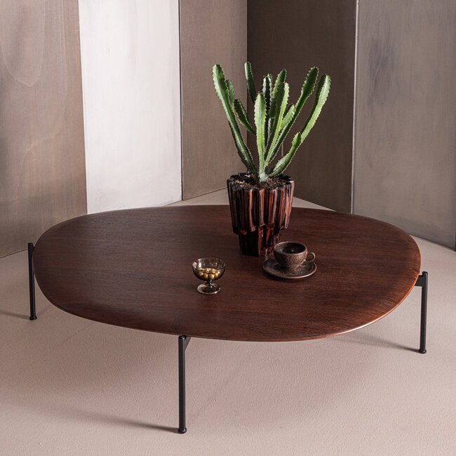 Woood Kota Salontafel 26x121x79 Cm Mdf/Fineer Bruin