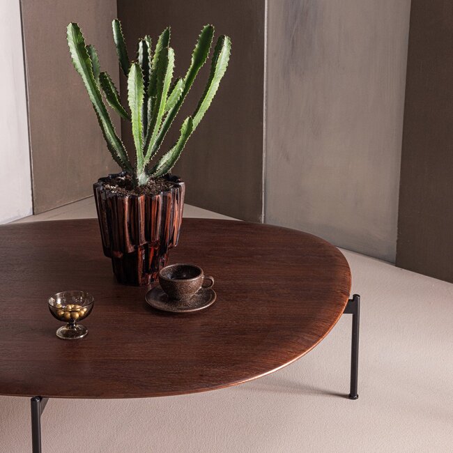 Woood Kota Salontafel 26x121x79 Cm Mdf/Fineer Bruin