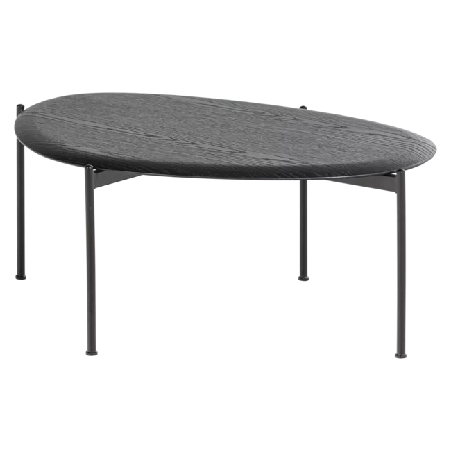 Woood Kota Salontafel 36x92x68 Cm Mdf/Fineer Zwart