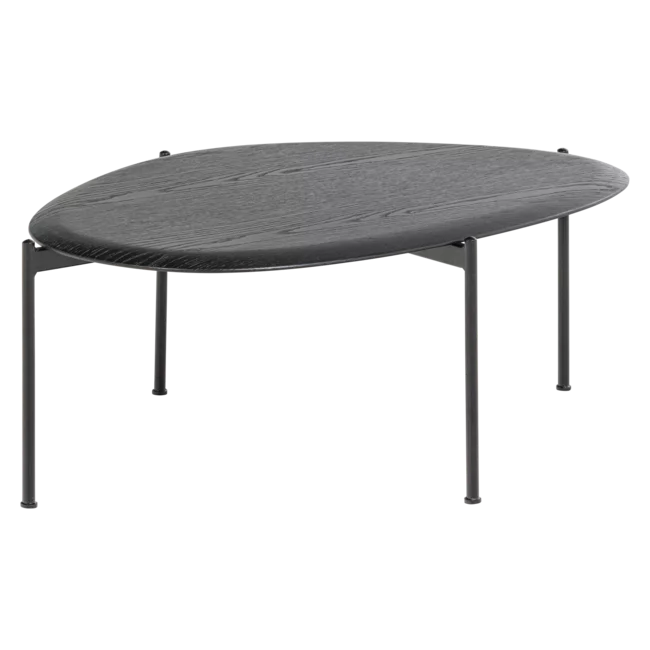 Woood Kota Salontafel 36x92x68 Cm Mdf/Fineer Zwart