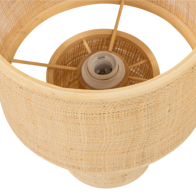 Woood Syro Tafellamp Raffia Naturel 38xo28 Cm