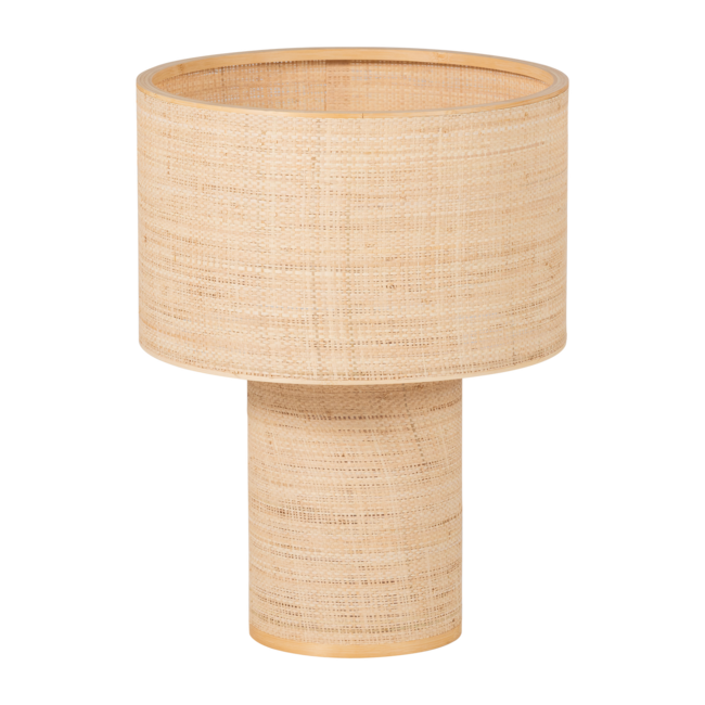 Woood Syro Tafellamp Raffia Naturel 55xo42 Cm