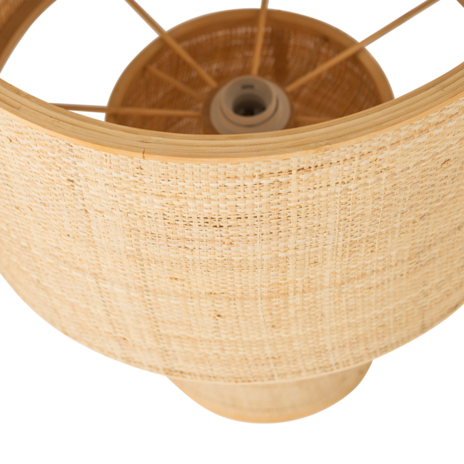 Woood Syro Tafellamp Raffia Naturel 55xo42 Cm
