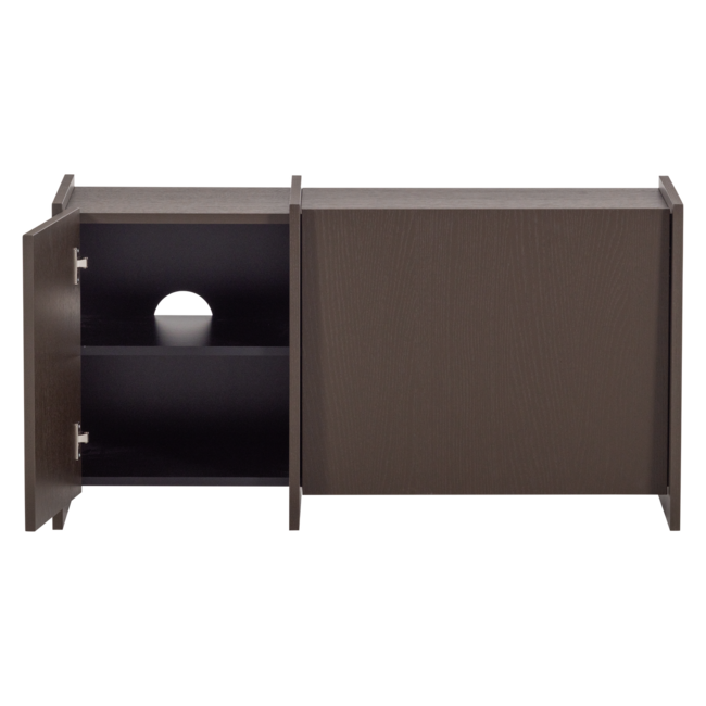 Woood Brock Tv Meubel 102 Cm Essen Fineer Middenbruin [fsc]