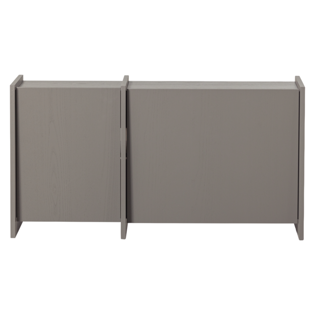 Woood Brock Tv Meubel 102 Cm Essen Fineer Warmgrijs [fsc]