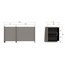 Woood Brock Tv Meubel 102 Cm Essen Fineer Warmgrijs [fsc]