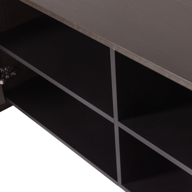 Woood Brock Tv Meubel 200 Cm Essen Fineer Middenbruin [fsc]