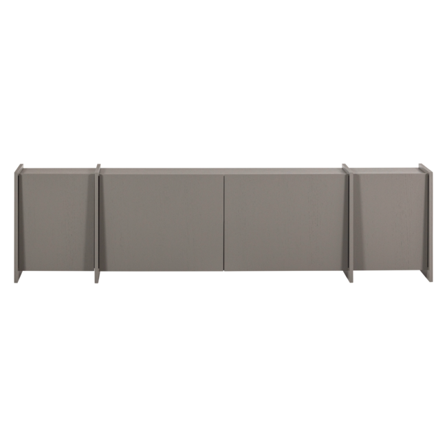 Woood Brock Tv Meubel 200 Cm Essen Fineer Warmgrijs [fsc]