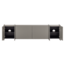 Woood Brock Tv Meubel 200 Cm Essen Fineer Warmgrijs [fsc]
