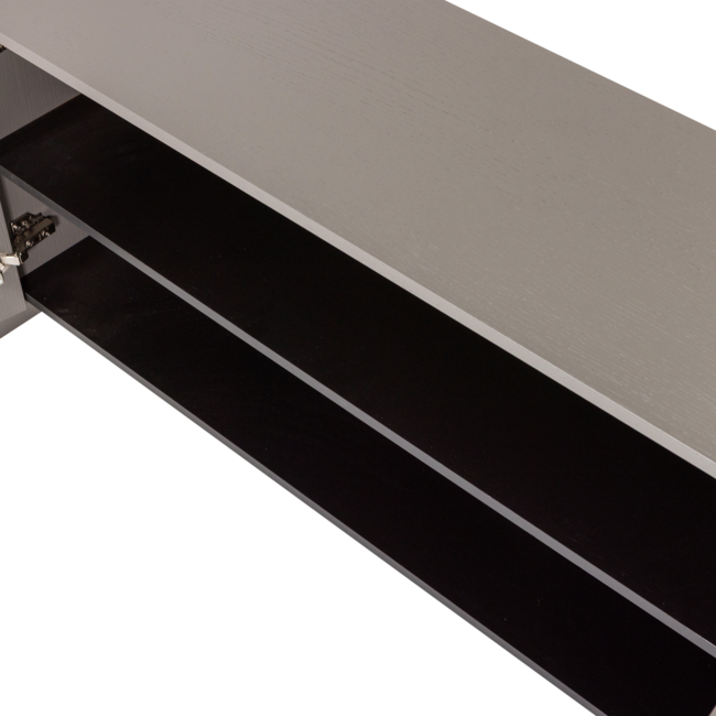 Woood Brock Tv Meubel 200 Cm Essen Fineer Warmgrijs [fsc]