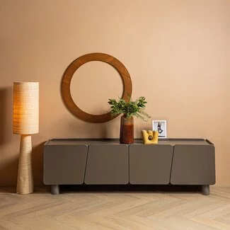 Woood Root Tv Meubel 200 Cm Grenen Truffel Bruin [fsc]