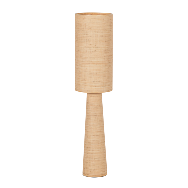 Woood Syro Vloerlamp Raffia Naturel 130xo30 Cm