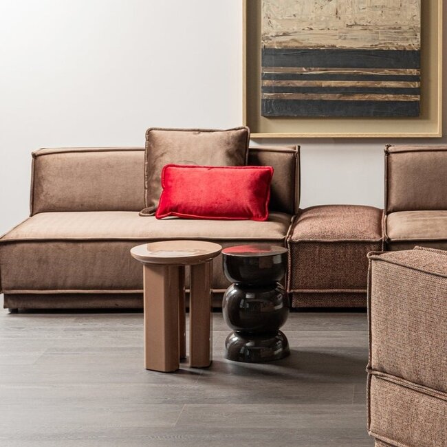 Woood Orivo Bijzettafel Hout Hoogglans Oudroze [fsc]