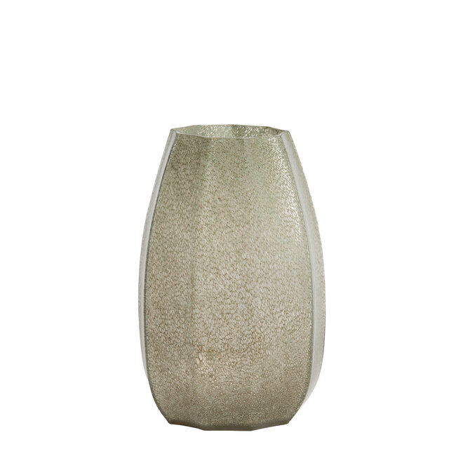Light en Living Vaas Ø23x38 cm BRADLEY glas grijs groen