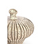 Light en Living Vaas deco 31x29,5x25,5 cm NEVANO mat donkerbruin + creme