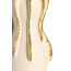 Light en Living Vaas deco Ø18,5x34 cm MAGOME keramiek creme + olijfgroen