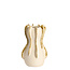 Light en Living Vaas deco Ø18,5x34 cm MAGOME keramiek creme + olijfgroen