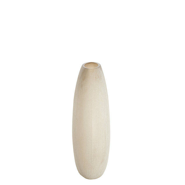 Light en Living Vaas 43x16x43 cm SANTINO glas mat lichtbruin