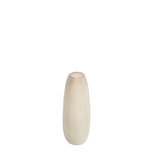 Light en Living Vaas 33x13x33,5 cm SANTINO glas mat lichtbruin