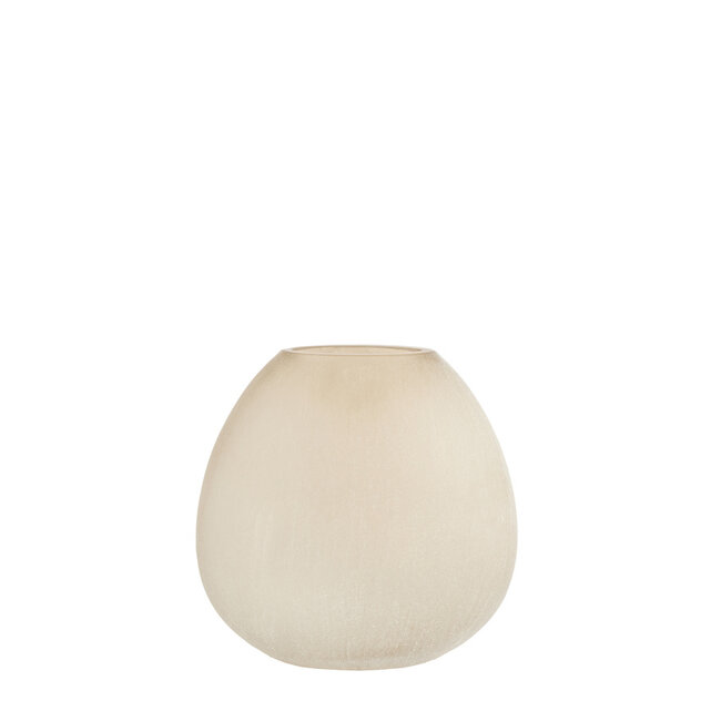 Light en Living Vaas 33x13x33,5 cm SANTINO glas mat lichtbruin